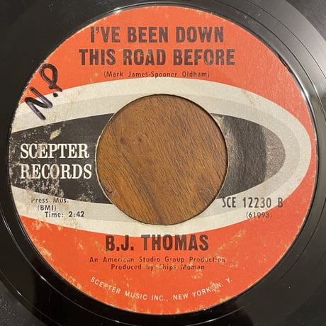 B.J. THOMAS / Hooked On A Feeling