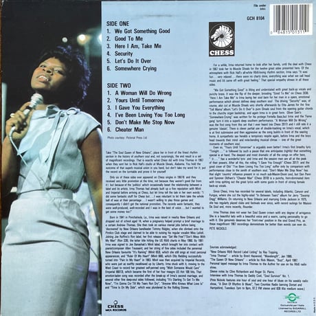 IRMA THOMAS / Down At Muscle Shoals