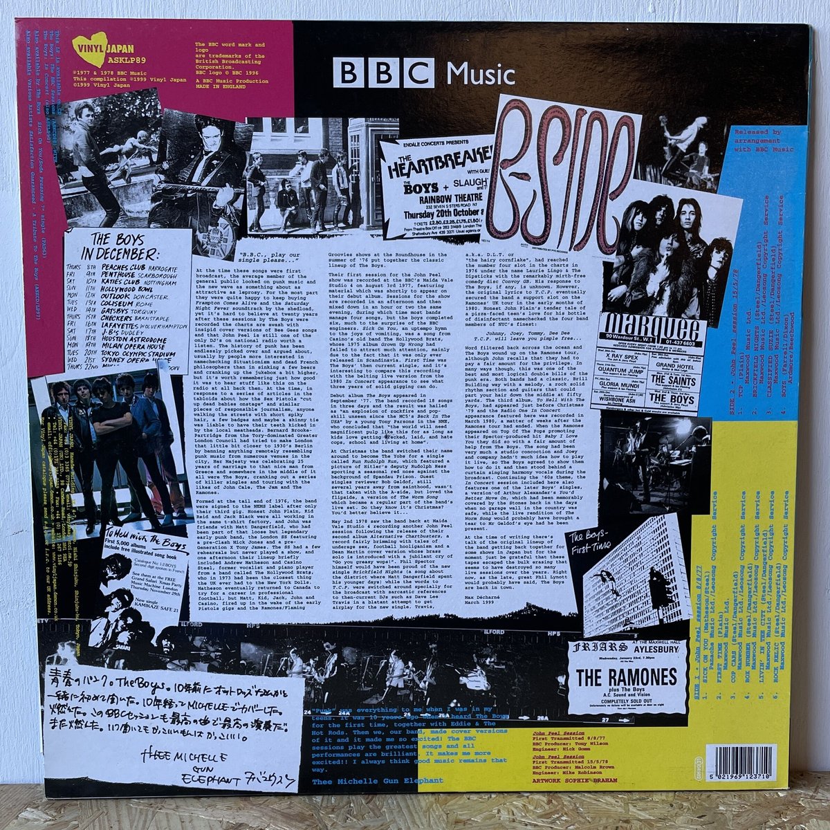 The Boys The Peel Sessions アナログ盤 THE BOYS / The Peel Sessions | Oscillators Merc
