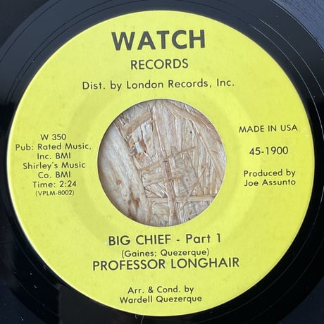 PROFESSOR LONGHAIR / Big Chief