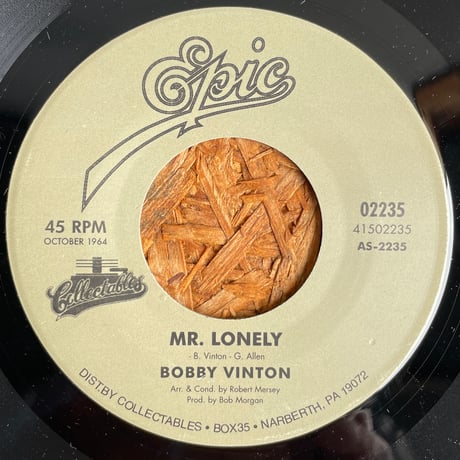 BOBBY VINTON / Mr. Lonely / There! I've Said It Again