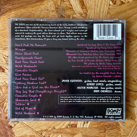 THE ZERO / Don't Push Me Around (Rare & Unreleased Classics From '77)