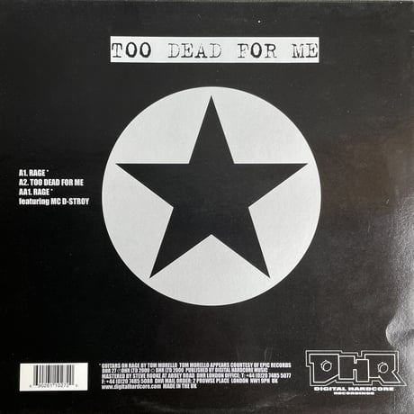 ATARI TEENAGE RIOT feat. TOM MORELLO / Rage E.P.