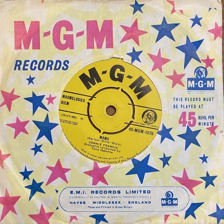 CONNIE FRANCIS / Robot Man