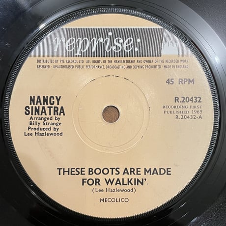 NANCY SINATRA / These Boots Are Made For Walkin'