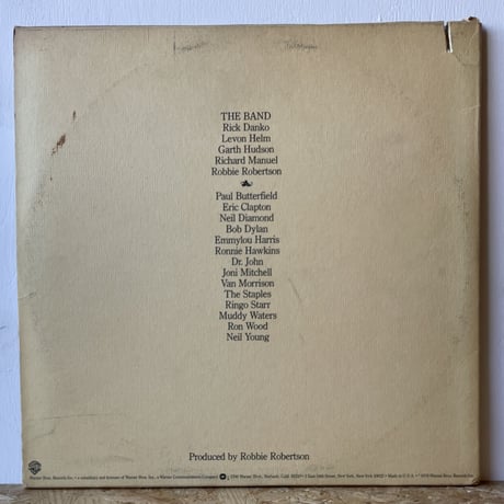 THE BAND / The Last Waltz