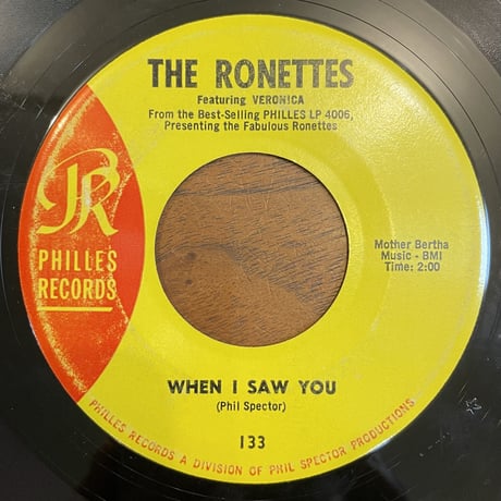 THE RONETTES / I Can Hear Music
