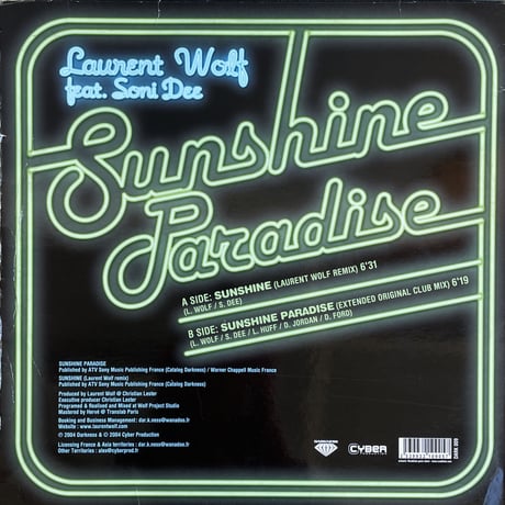 LAURENT WOLF feat. SONI DEE / Sunshine Paradise