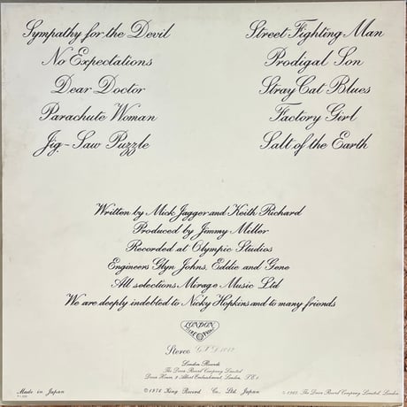 ROLLING STONES / Beggars Banquet