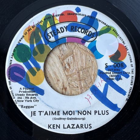 KEN LAZARUS / Je T'aime Moi Non Plus