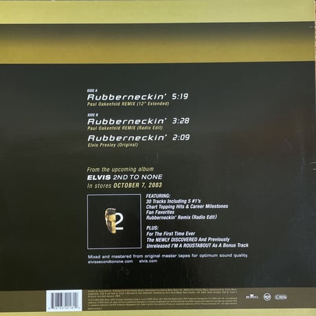 ELVIS / Rubberneckin' (Paul Oakenfold Remix)