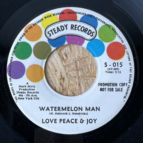 LOVE PEACE & JOY / Watermelon Man