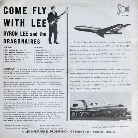 BYRON LEE AND THE DRAGONAIRES / Come Fly With Lee