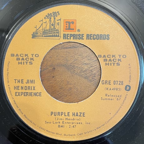 JIMI HENDRIX / Purple Haze / Foxey Lady