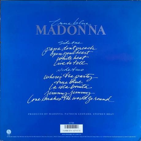 MADONNA / True Blue
