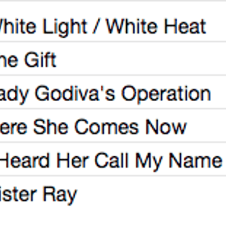 THE VELVET UNDERGROUND / White Light / White Heat