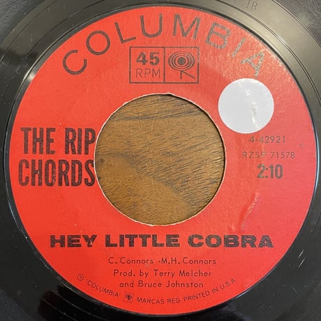 THE RIP CHORDS / Hey Little Cobra