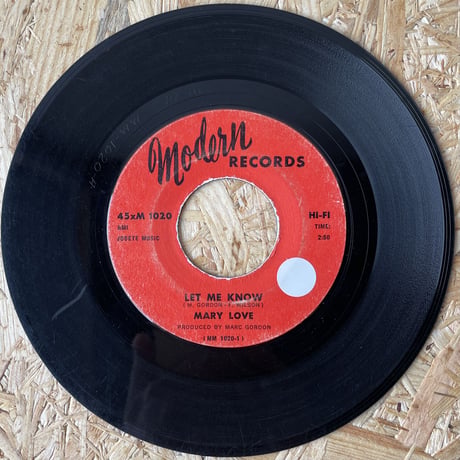MARY LOVE / Let Me Know