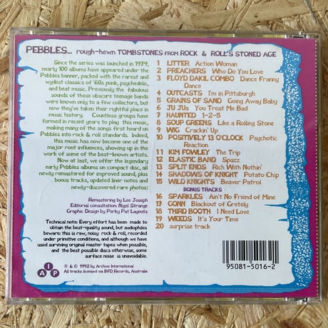 V.A. / Pebbles Vol. 1 Original '60s Punk & Psych Classics