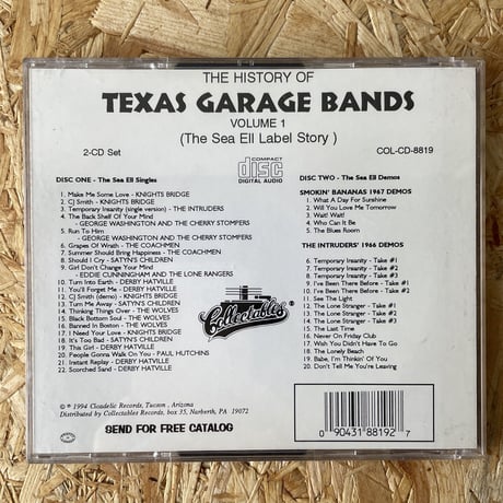 V.A. / The History Of Texas Garage Bands In The '60s Volume 1: The Sea Ell Label Story
