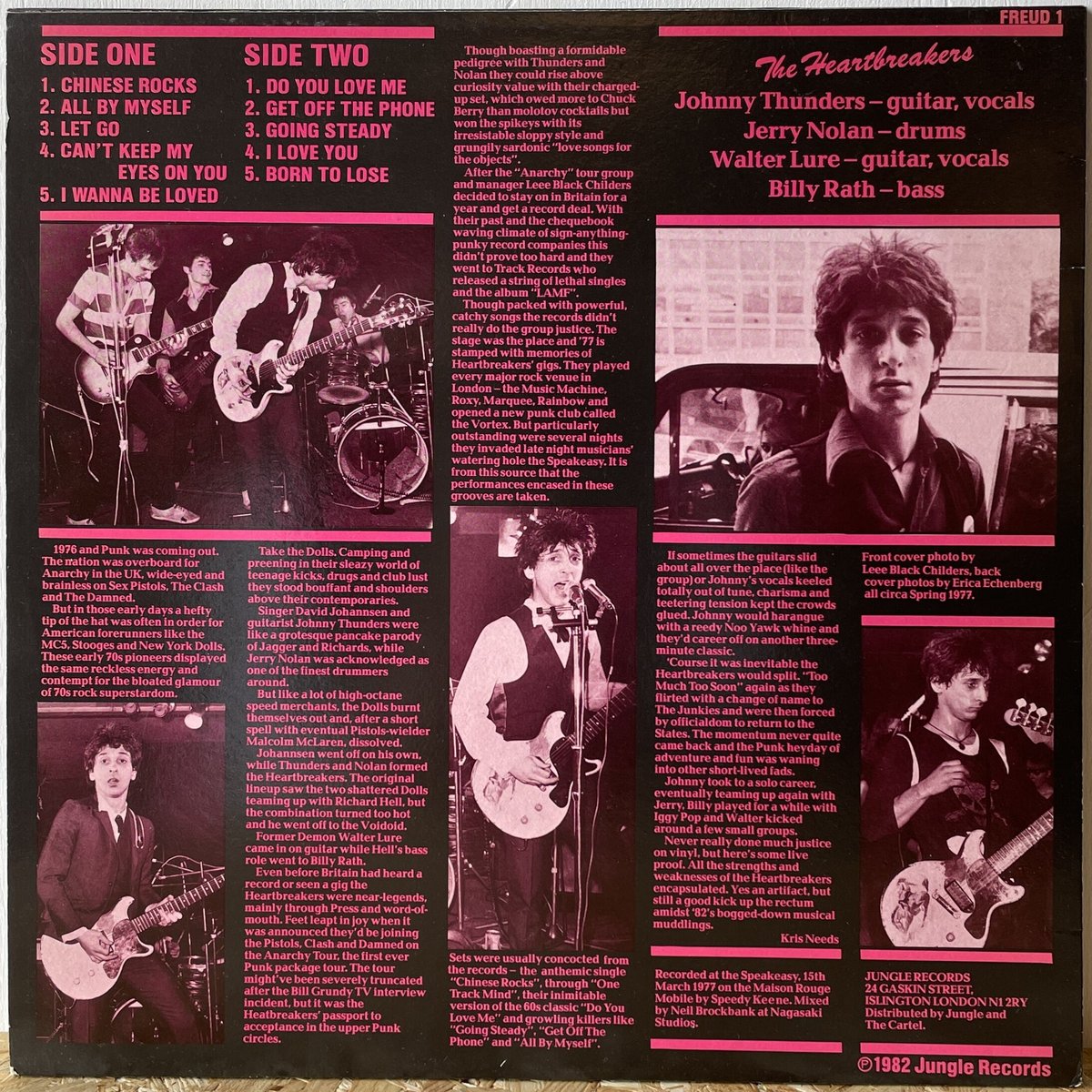 JOHNNY THUNDERS & THE HEARTBREAKERS / D.T.K. (L JOHNNY THUNDERS & THE HEARTBREAKERS / D.T.K. (L