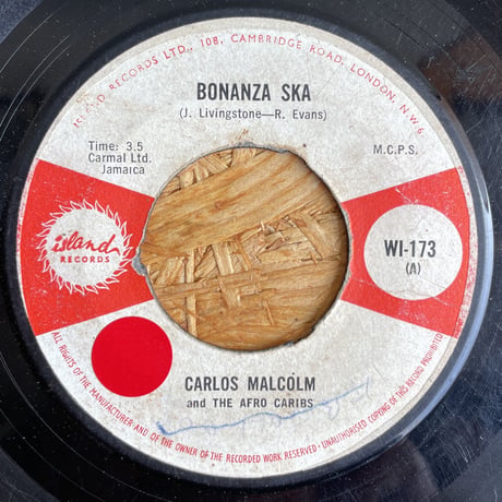 CARLOS MALCOLM AND THE AFRO CARIBS / Bonanza Ska