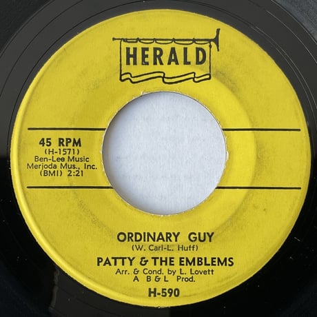 PATTY & THE EMBLEMS / Mixed-Up, Shook-Up Girl