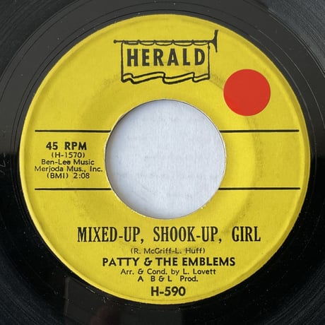 PATTY & THE EMBLEMS / Mixed-Up, Shook-Up Girl