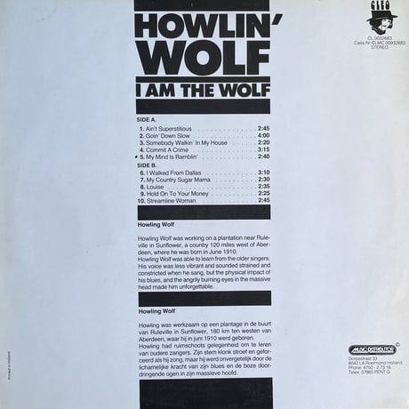 HOWLIN' WOLF / I Am The Wolf
