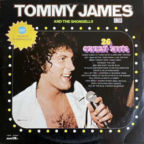 TOMMY JAMES AND THE SHONDELLS / 26 Great Hits