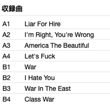 D.O.A. / War On 45