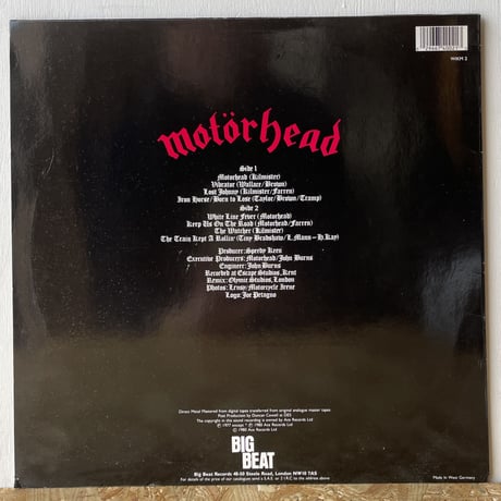 MOTORHEAD / Motorhead