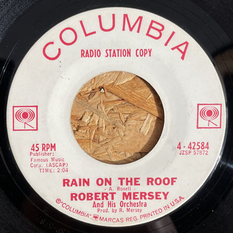 ROBERT MERSEY / Kookaburra / Rain On The Roof