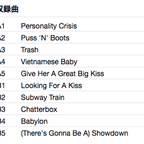 NEW YORK K DOLLS / Night Of The Living Dolls