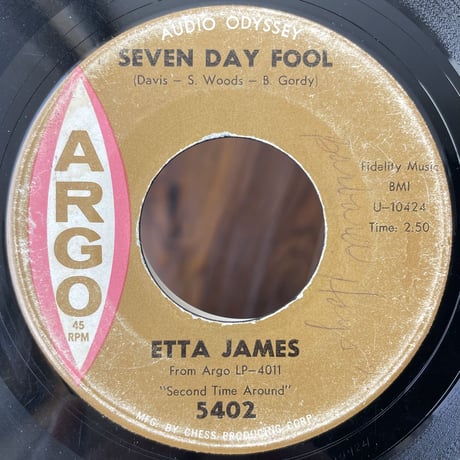 ETTA JAMES / Seven Day Fool