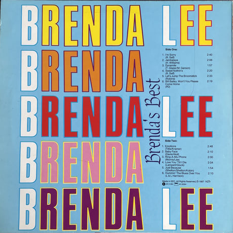 BRENDA LEE / Brenda's Best