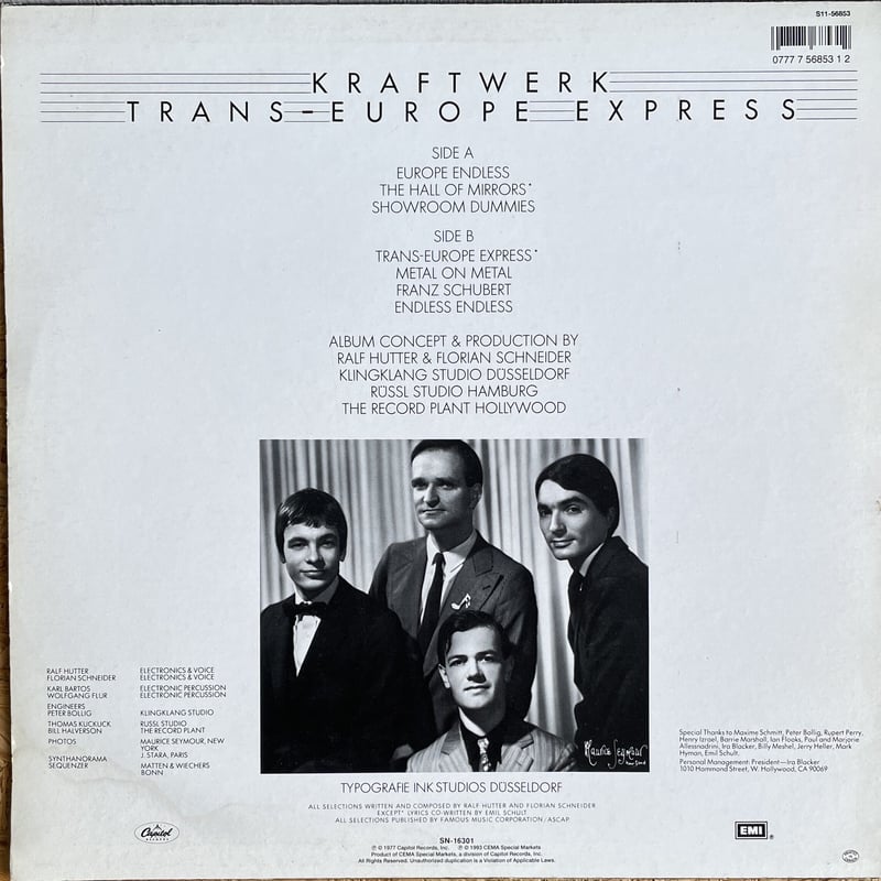 未使用品 レコード　KRAFTWERK　TRANS EUROPE EXPRESS KRAFTWERK / Trans-Europe Express | Oscillators