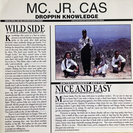 MC. JR. CAS / Wild Side / Nice And Easy