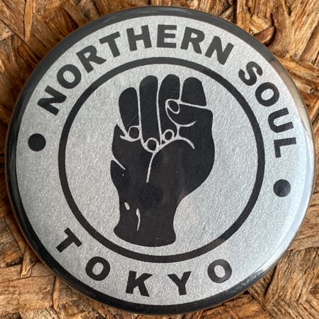 NORTHERN SOUL TOKYO 缶バッジ　白＆シルバー