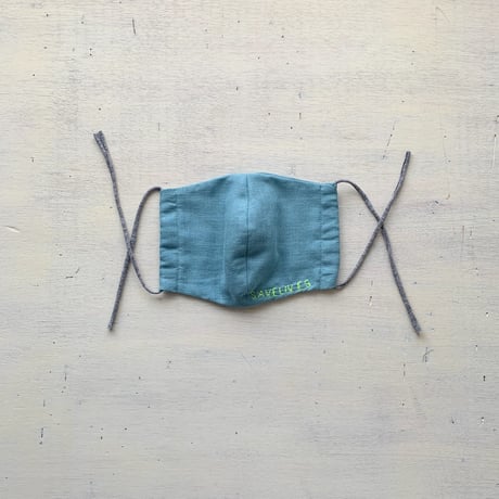 マスク　-vintage blue-