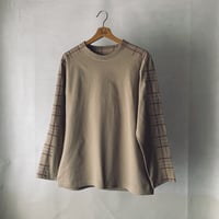 Tartan  brown L/S T-shirt