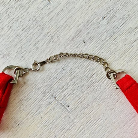 Chain necklace　-Red-