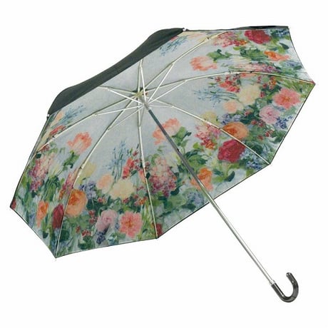■アーチストブルーム折りたたみ傘（晴雨兼用）カッティングガーデン