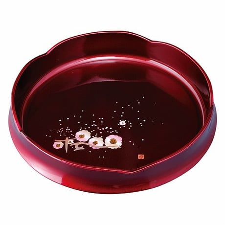 ■紀州塗 玉虫塗 桜 梅型菓子鉢