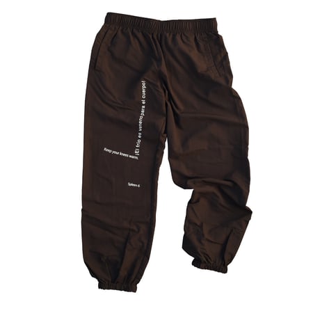 ASCETIC SHAKA PANTS -DARKCHOCOLATE-