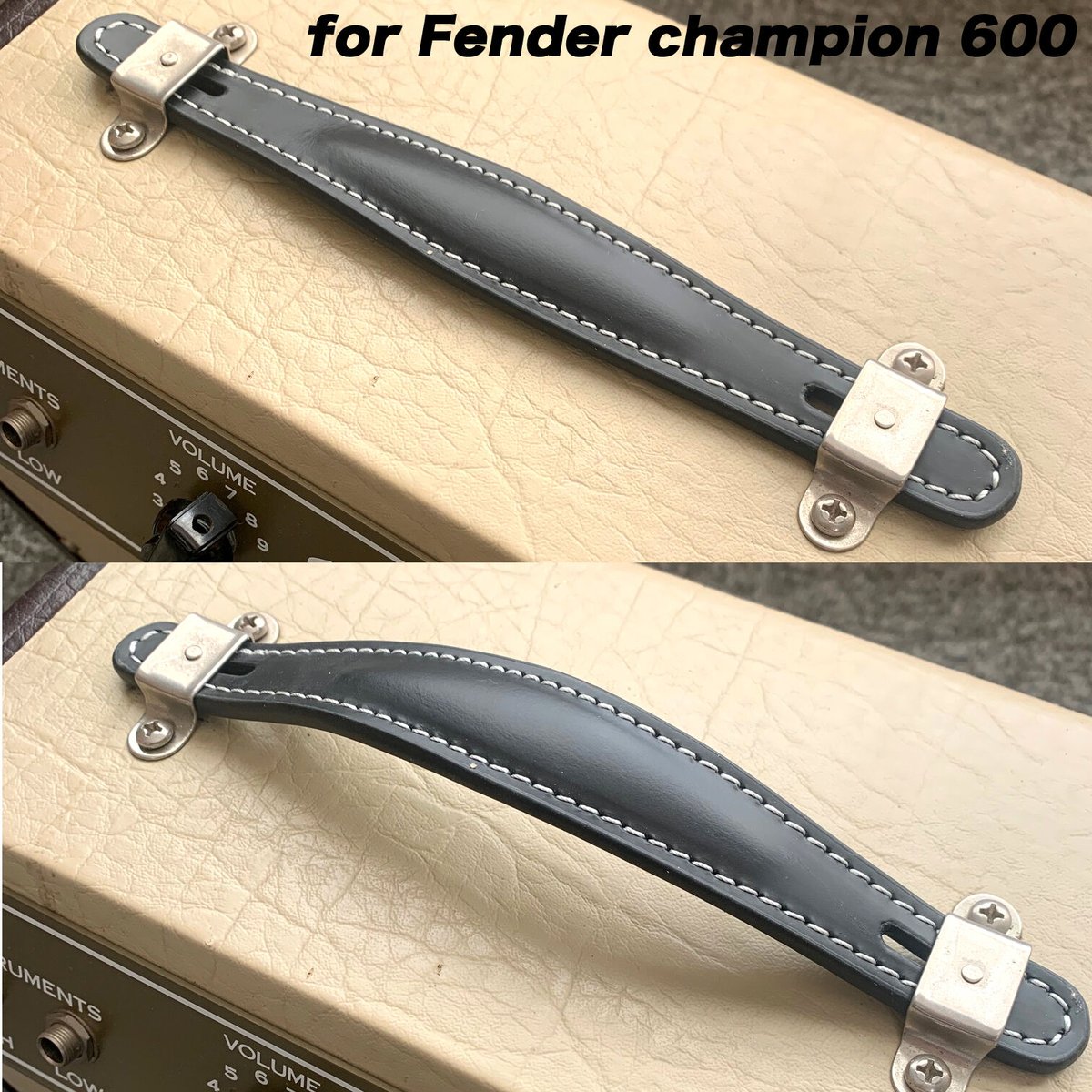 Fender ギターアンプ交換用 レザーハンドル/持ち手 - CHAMPION 600 、GR