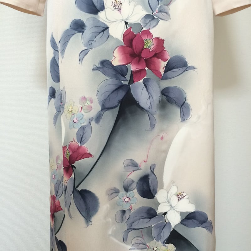 七分袖のアオザイ(着物リメイク) | atelier leilei