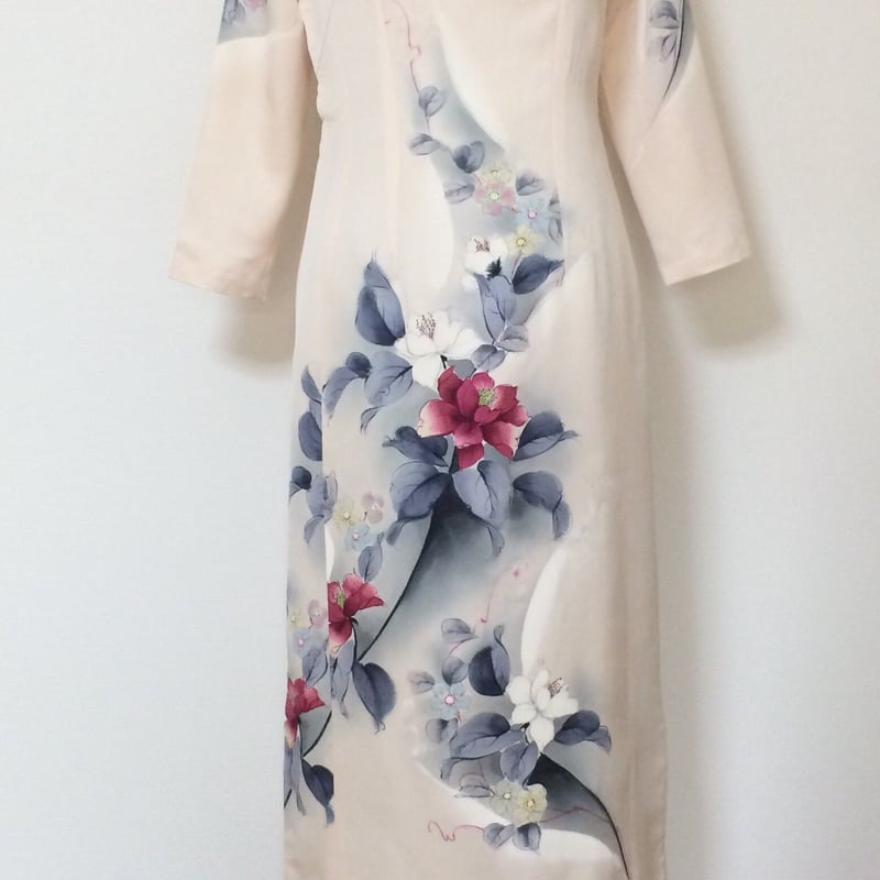 七分袖のアオザイ(着物リメイク) | atelier leilei