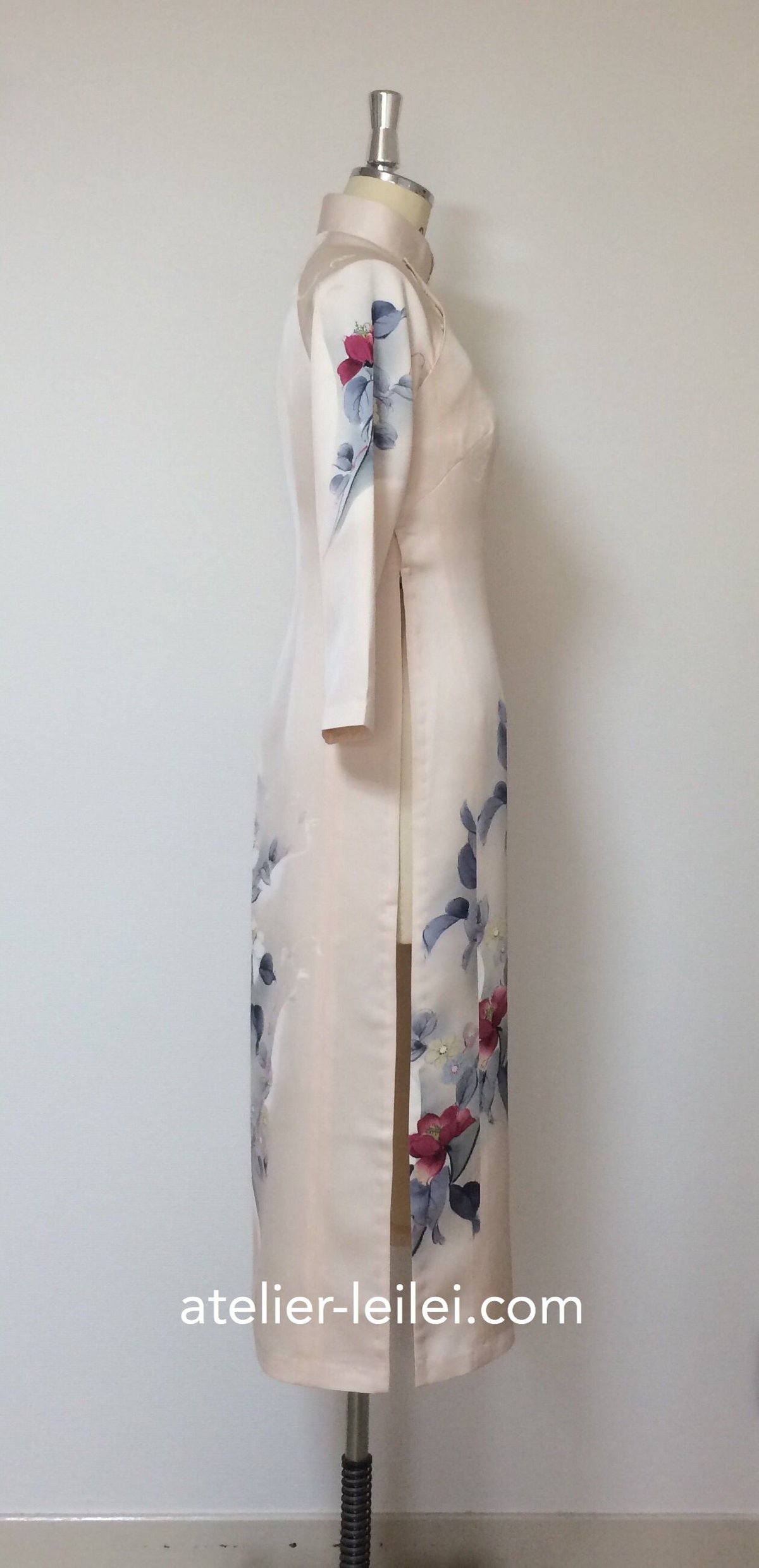 七分袖のアオザイ(着物リメイク) | atelier leilei