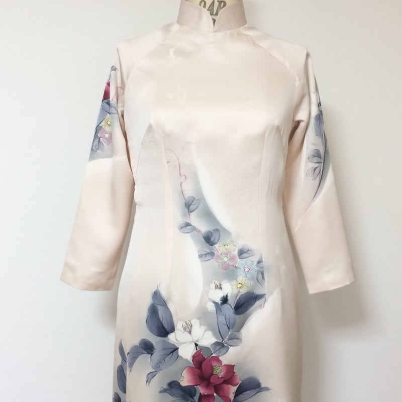 七分袖のアオザイ(着物リメイク) | atelier leilei